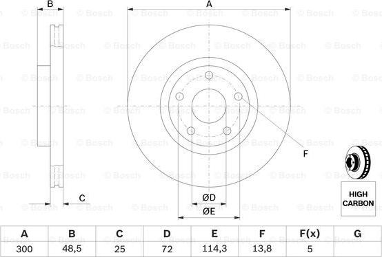 BOSCH 0 986 479 183 - Discofreno autozon.pro