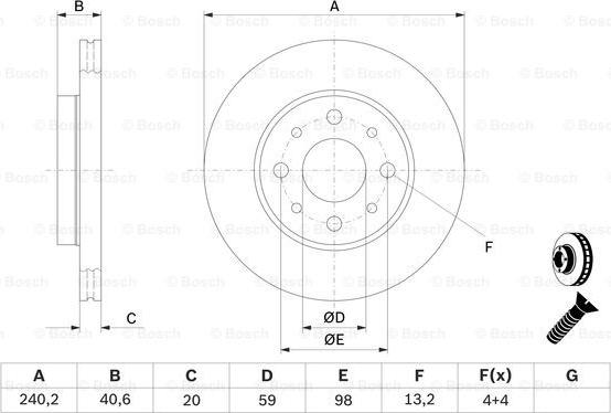 BOSCH 0 986 479 B76 - Discofreno autozon.pro