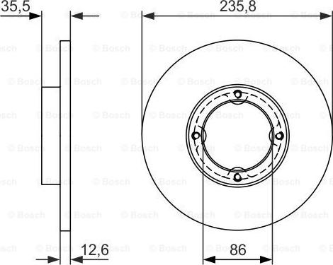 BOSCH 0 986 479 898 - Discofreno autozon.pro