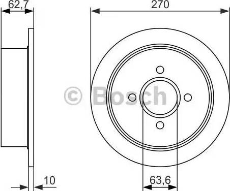 BOSCH 0 986 479 897 - Discofreno autozon.pro