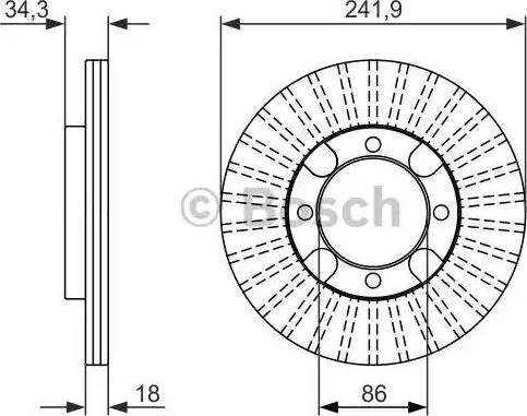 BOSCH 0 986 479 847 - Discofreno autozon.pro