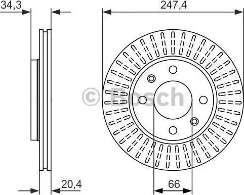 BOSCH 0 986 479 861 - Discofreno autozon.pro