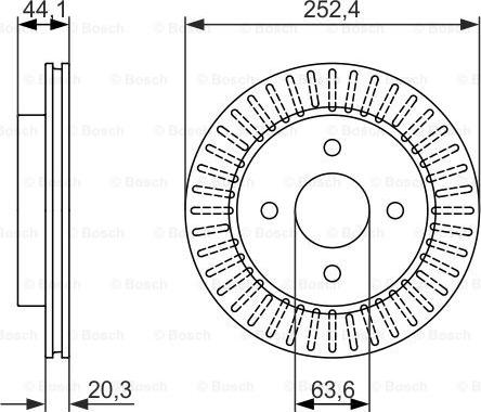 BOSCH 0 986 479 887 - Discofreno autozon.pro