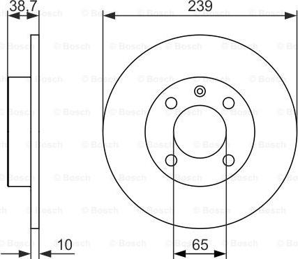 BOSCH 0 986 479 824 - Discofreno autozon.pro