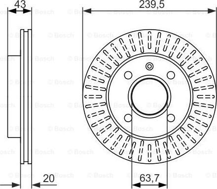 BOSCH 0 986 479 874 - Discofreno autozon.pro