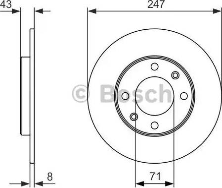 BOSCH 0 986 479 870 - Discofreno autozon.pro