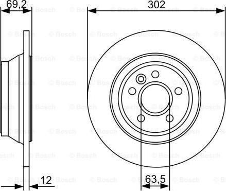 BOSCH 0 986 479 396 - Discofreno autozon.pro