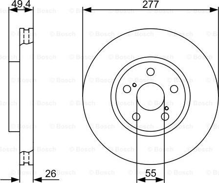 BOSCH 0 986 479 340 - Discofreno autozon.pro