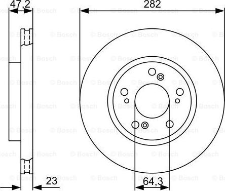 BOSCH 0 986 479 365 - Discofreno autozon.pro