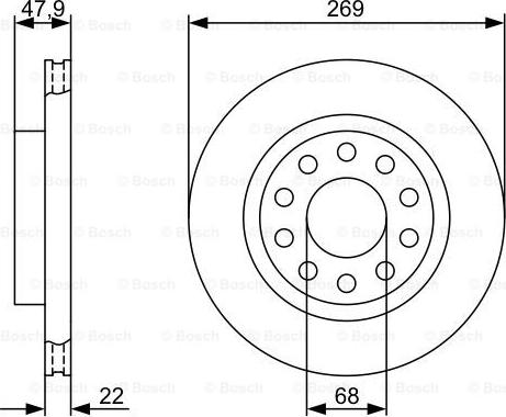 BOSCH 0 986 479 366 - Discofreno autozon.pro