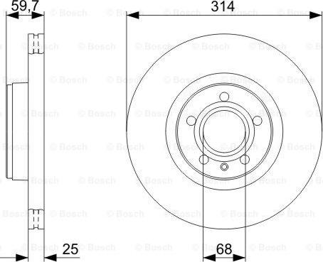 BOSCH 0 986 479 301 - Discofreno autozon.pro