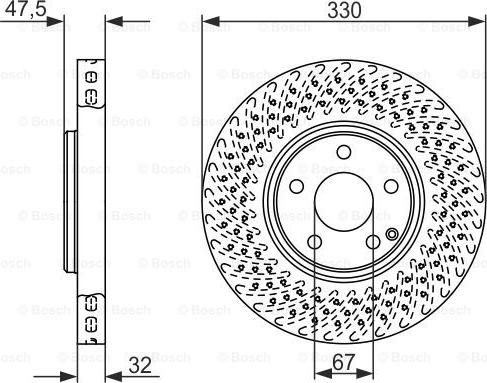 BOSCH 0 986 479 334 - Discofreno autozon.pro