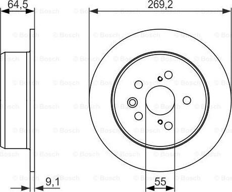 BOSCH 0 986 479 336 - Discofreno autozon.pro