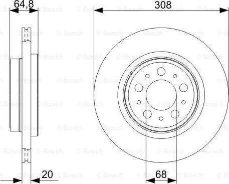 BOSCH 0 986 479 320 - Discofreno autozon.pro