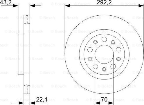 BOSCH 0 986 479 327 - Discofreno autozon.pro