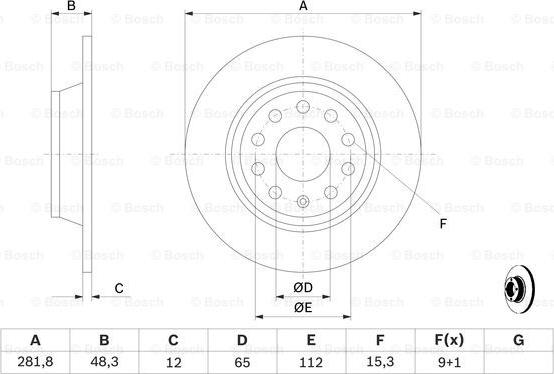 BOSCH 0 986 479 B93 - Discofreno autozon.pro