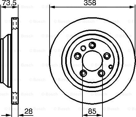 BOSCH 0 986 479 259 - Discofreno autozon.pro