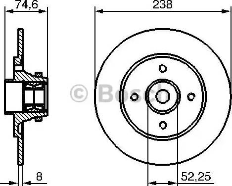 BOSCH 0 986 479 281 - Discofreno autozon.pro