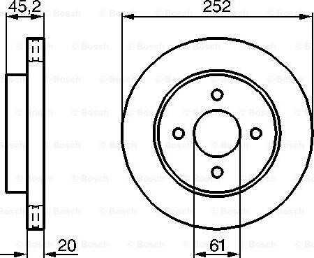 BOSCH 0 986 479 238 - Discofreno autozon.pro