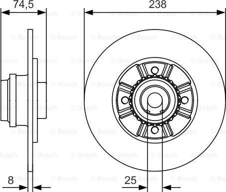 BOSCH 0 986 479 760 - Discofreno autozon.pro