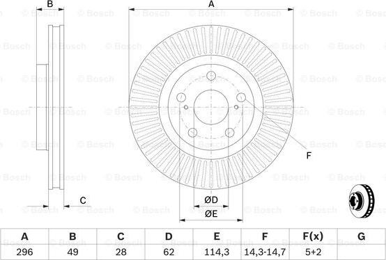 BOSCH 0 986 479 768 - Discofreno autozon.pro