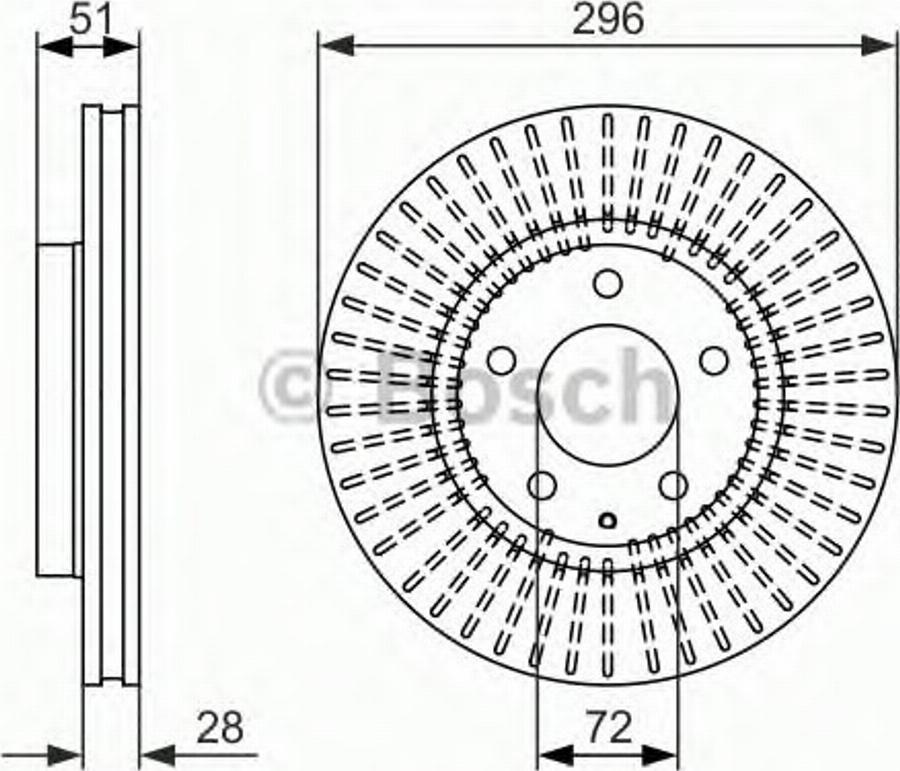 BOSCH 0 986 479 703 - Discofreno autozon.pro