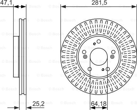 BOSCH 0 986 479 781 - Discofreno autozon.pro