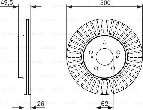 BOSCH 0 986 479 787 - Discofreno autozon.pro