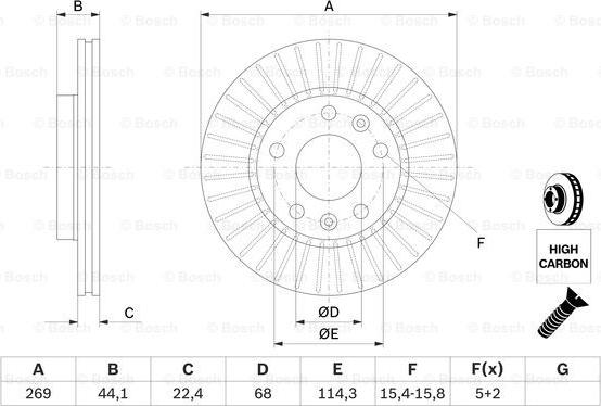 BOSCH 0 986 479 779 - Discofreno autozon.pro