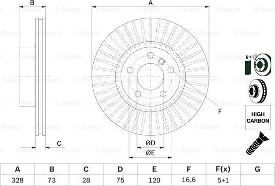 BOSCH 0 986 479 771 - Discofreno autozon.pro