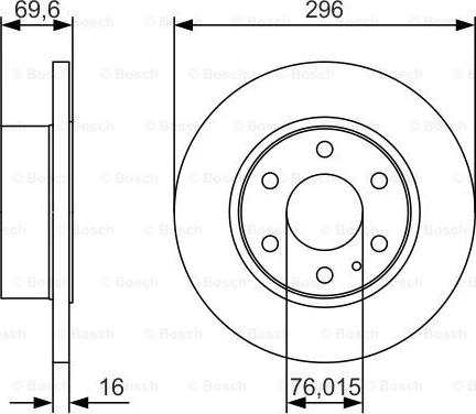 BOSCH 0 986 479 A51 - Discofreno autozon.pro