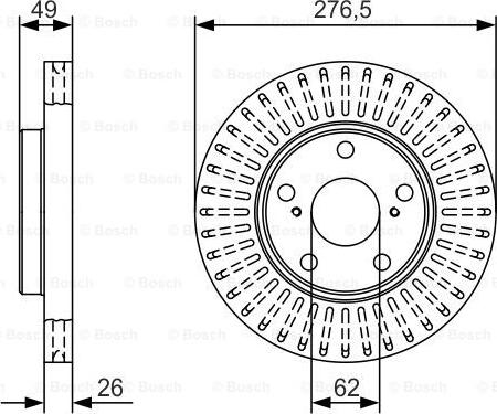 BOSCH 0 986 479 A62 - Discofreno autozon.pro