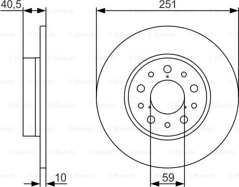 BOSCH 0 986 479 A37 - Discofreno autozon.pro