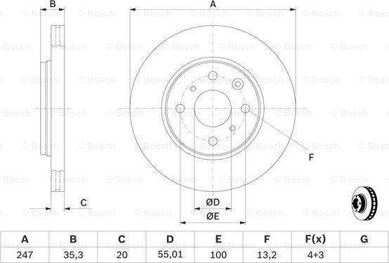 BOSCH 0 986 479 B91 - Discofreno autozon.pro