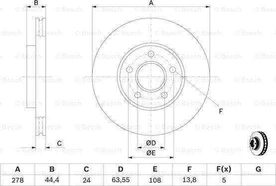 BOSCH 0 986 479 B66 - Discofreno autozon.pro