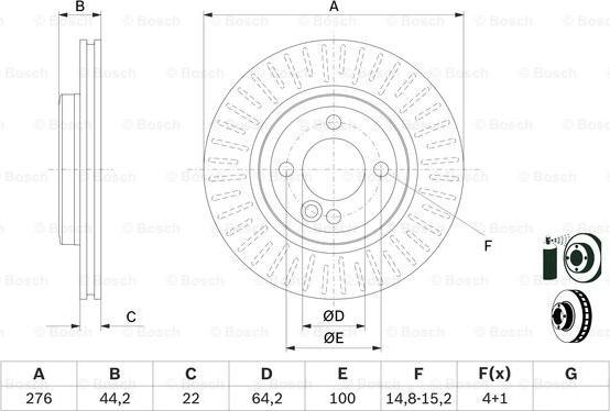 BOSCH 0 986 479 B39 - Discofreno autozon.pro