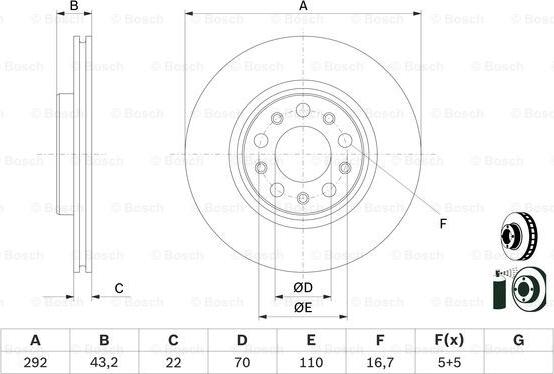 BOSCH 0 986 479 D99 - Discofreno autozon.pro