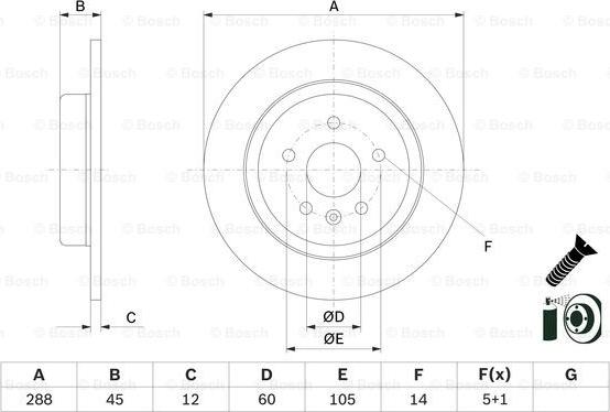 BOSCH 0 986 479 D90 - Discofreno autozon.pro