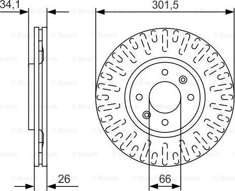 BOSCH 0 986 479 D36 - Discofreno autozon.pro