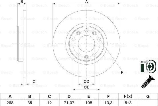 BOSCH 0 986 479 E94 - Discofreno autozon.pro