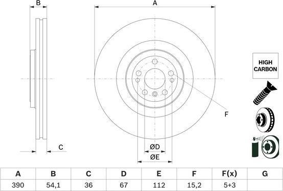 BOSCH 0 986 479 E96 - Discofreno autozon.pro