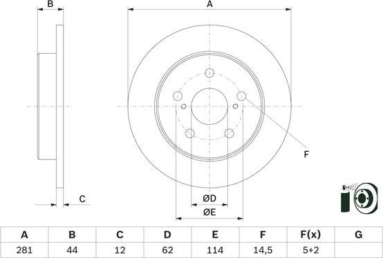 BOSCH 0 986 479 E91 - Discofreno autozon.pro