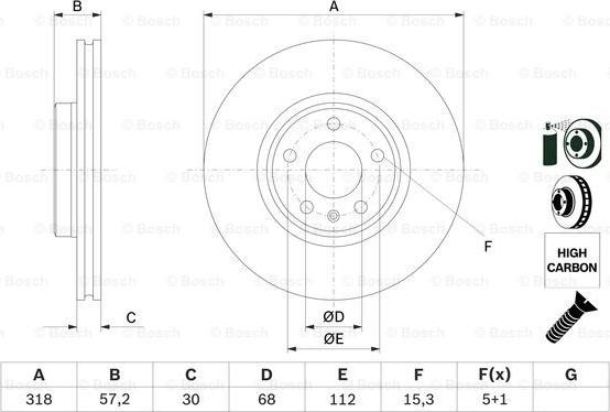 BOSCH 0 986 479 E49 - Discofreno autozon.pro