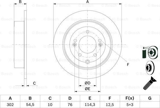 BOSCH 0 986 479 E43 - Discofreno autozon.pro