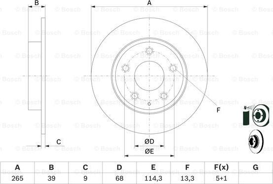 BOSCH 0 986 479 E54 - Discofreno autozon.pro