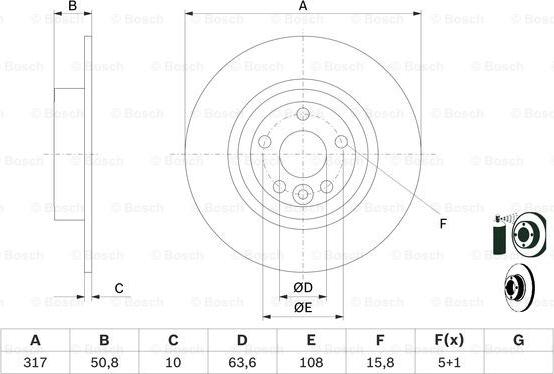 BOSCH 0 986 479 E58 - Discofreno autozon.pro