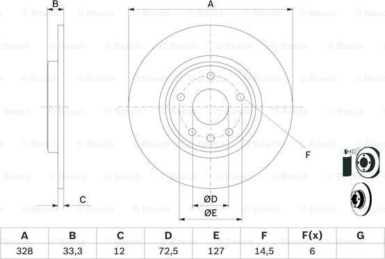 BOSCH 0 986 479 E57 - Discofreno autozon.pro