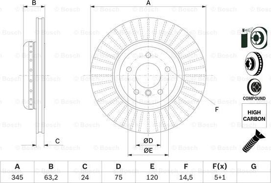 BOSCH 0 986 479 E13 - Discofreno autozon.pro