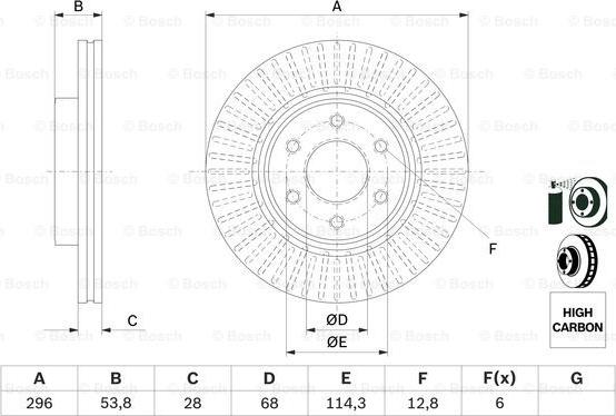 BOSCH 0 986 479 E35 - Discofreno autozon.pro