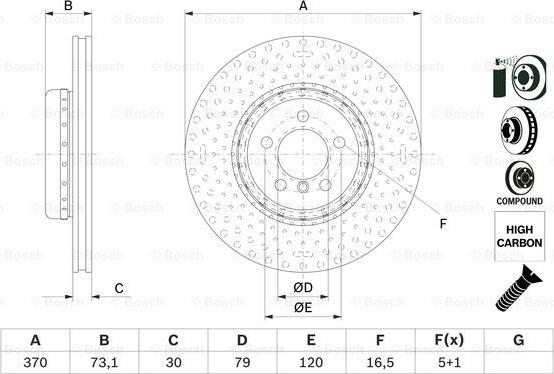 BOSCH 0 986 479 E21 - Discofreno autozon.pro